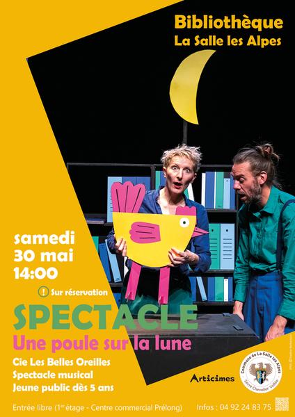 Spectacle musical « Une poule sur la Lune »