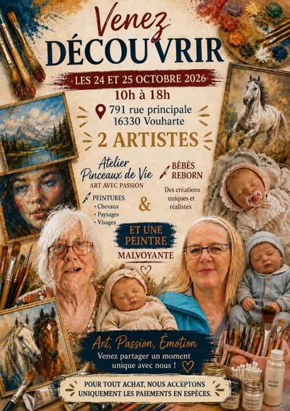 Venez découvrir 2 artistes