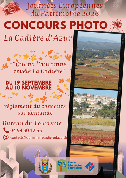 Concours photo_La Cadière-d'Azur - Affiche - Bureau du tourisme