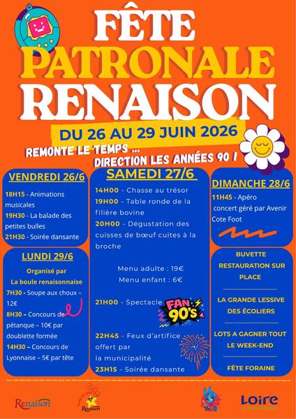 Programme de la fête 2026