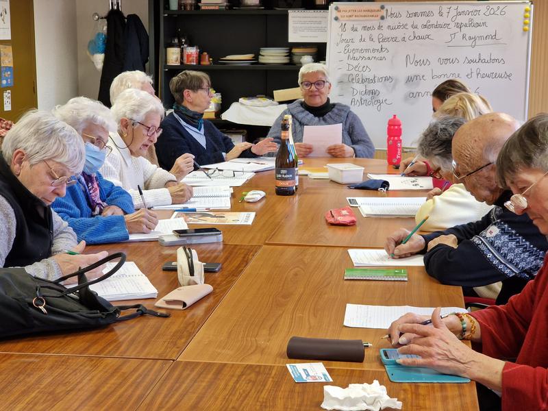 Atelier mémoire 'Les rencontres du temps qui passe'