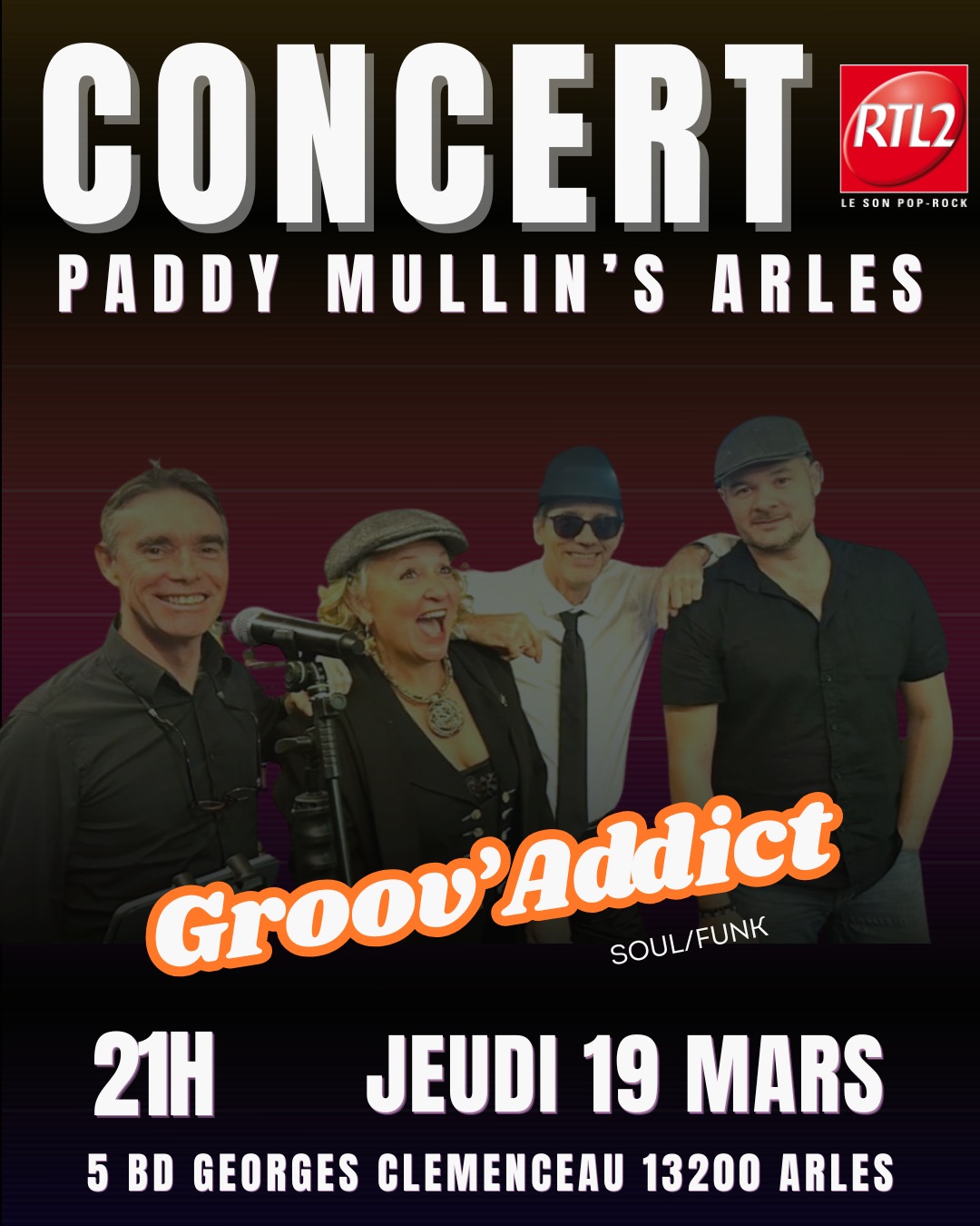Concert au Paddy Mullin&rsquo;s