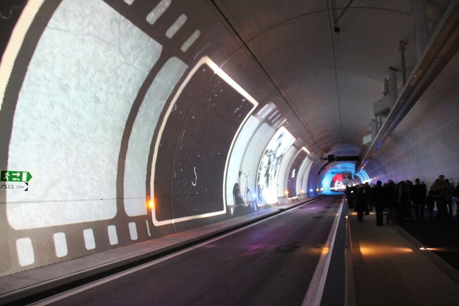 Tunnel de la Croix-Rousse - tube modes doux