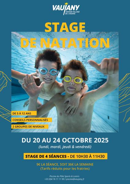 Stage de natation enfants