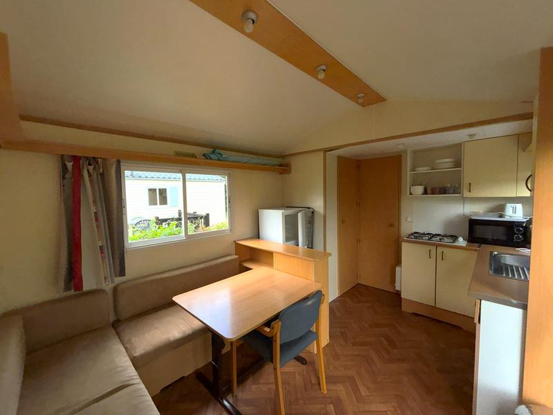Espace de vie d'un mobil home 2 chambres Espace de vie d'un mobil home 2 chambres