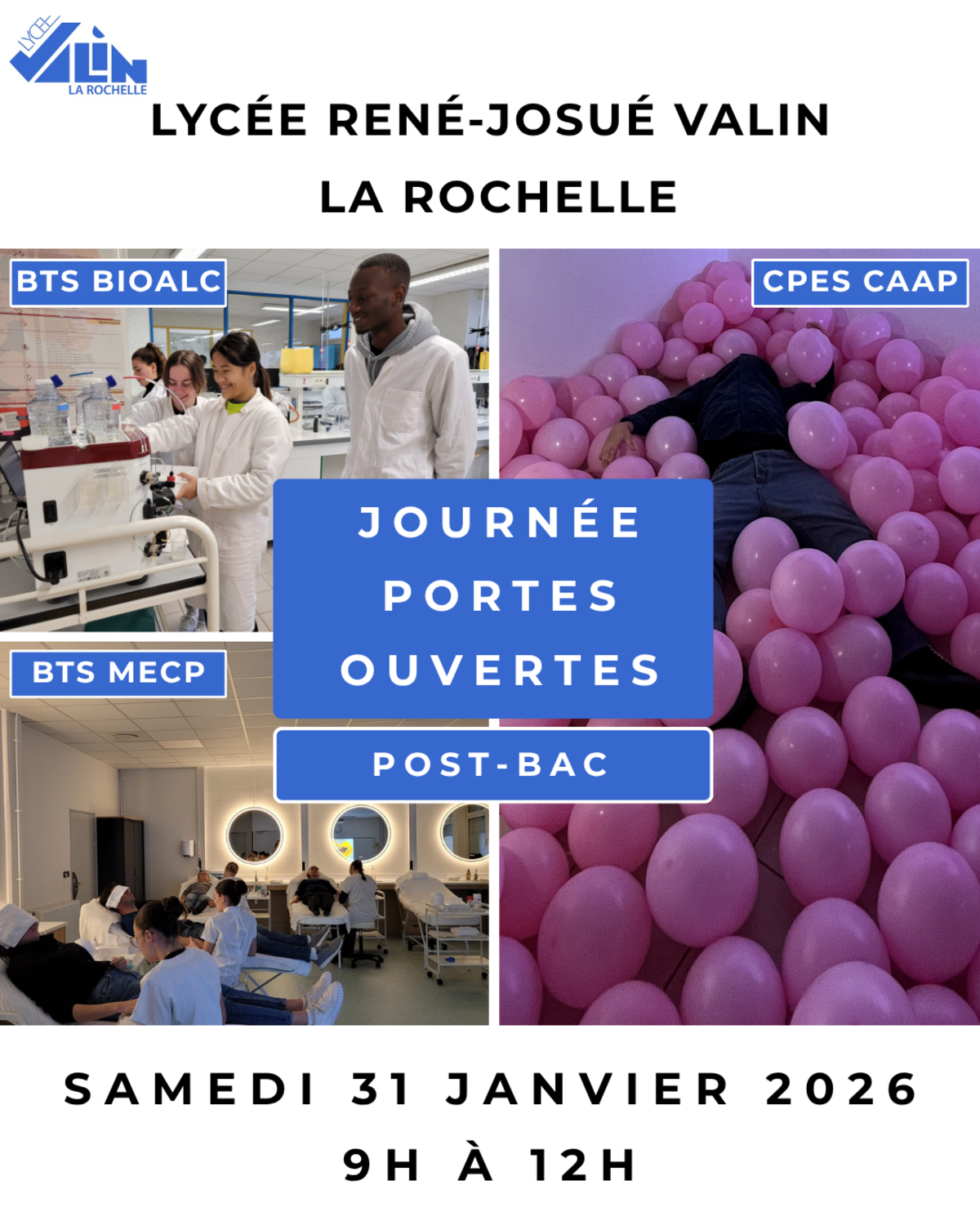 Journées portes ouvertes Post-bac Lycée Valin