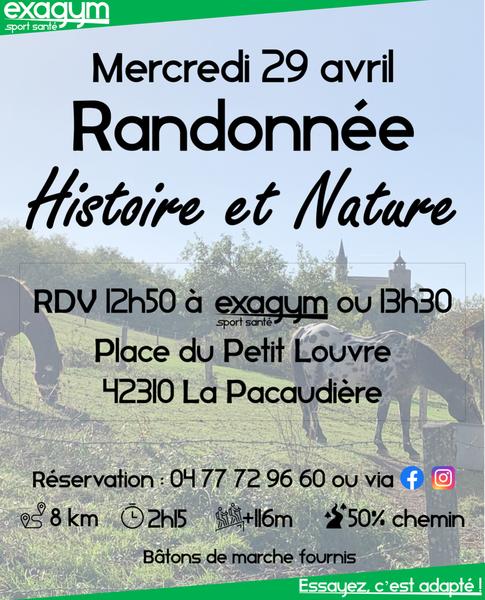 Randonnée Exagym à La Pacaudière