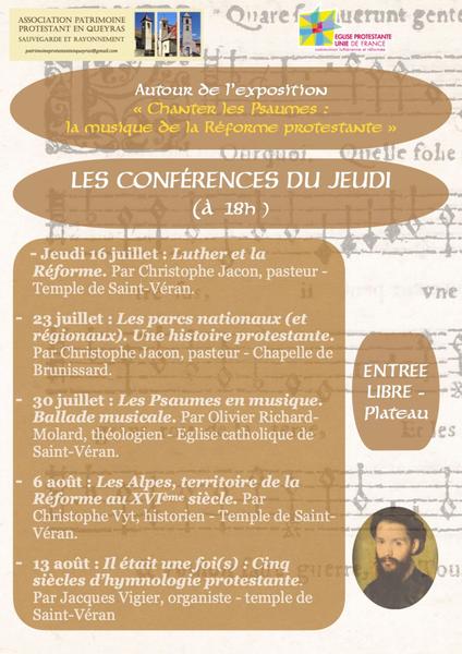 Conférence 'Il était une fois 5 siècles d'hymnologie protestante'
