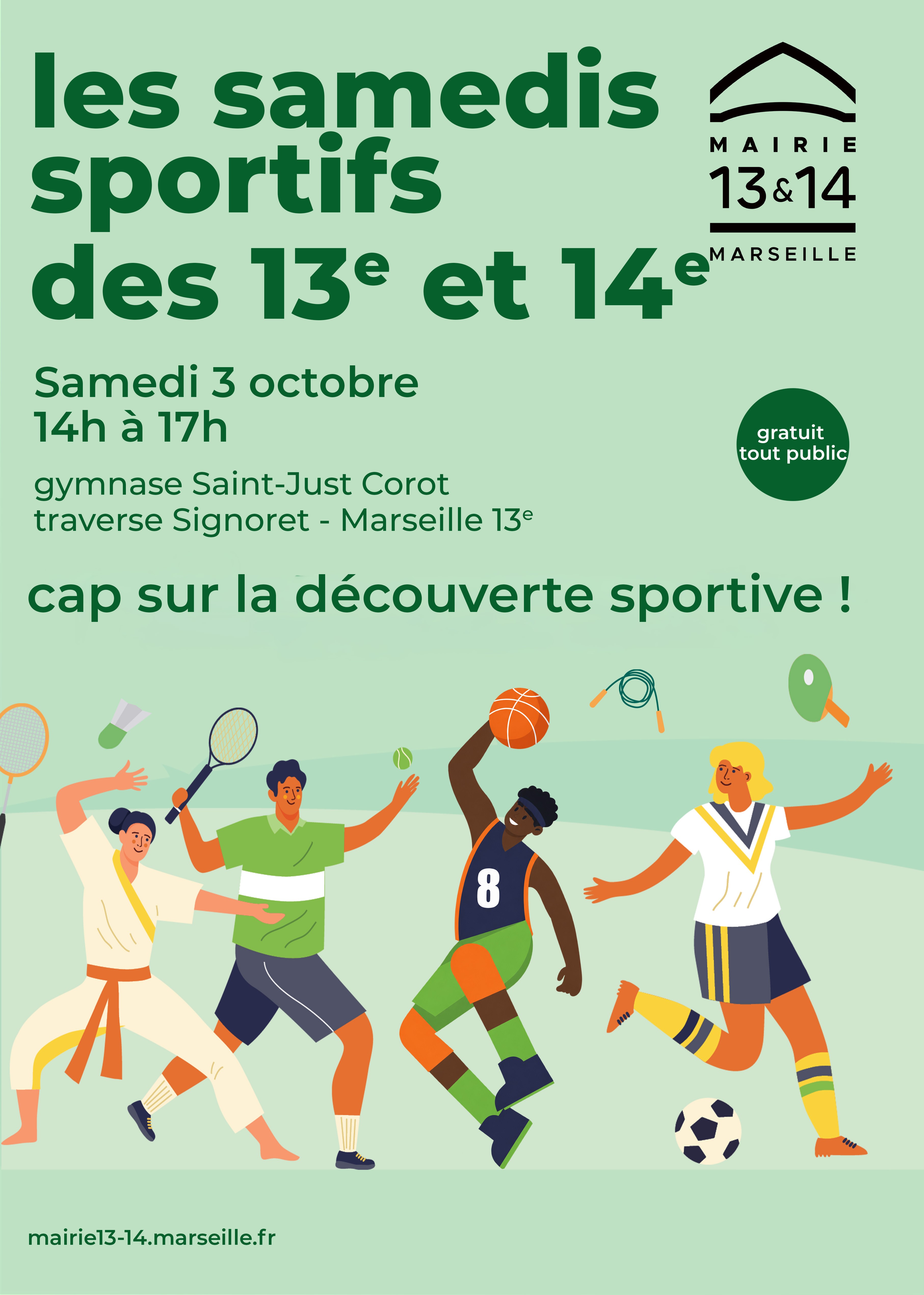Les samedis sportifs des 13e et 14e