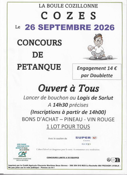 Concours de pétanque