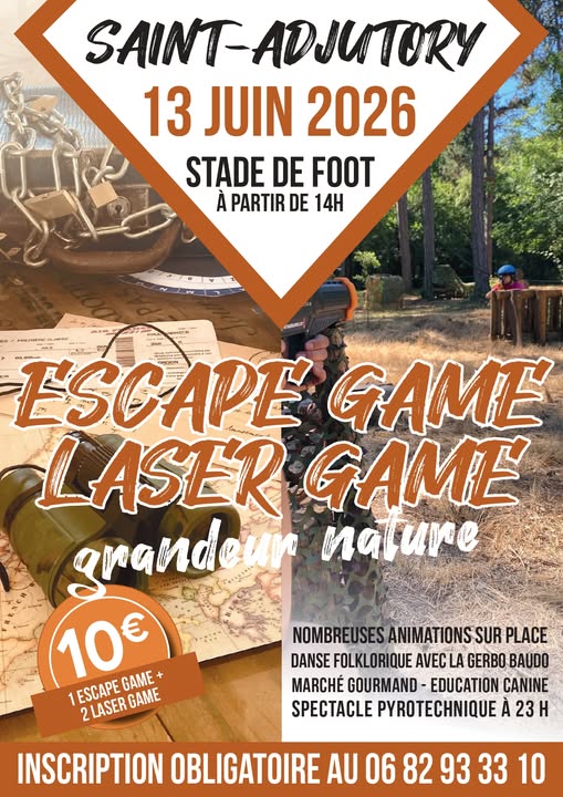 Escape game et laser game grandeur nature
