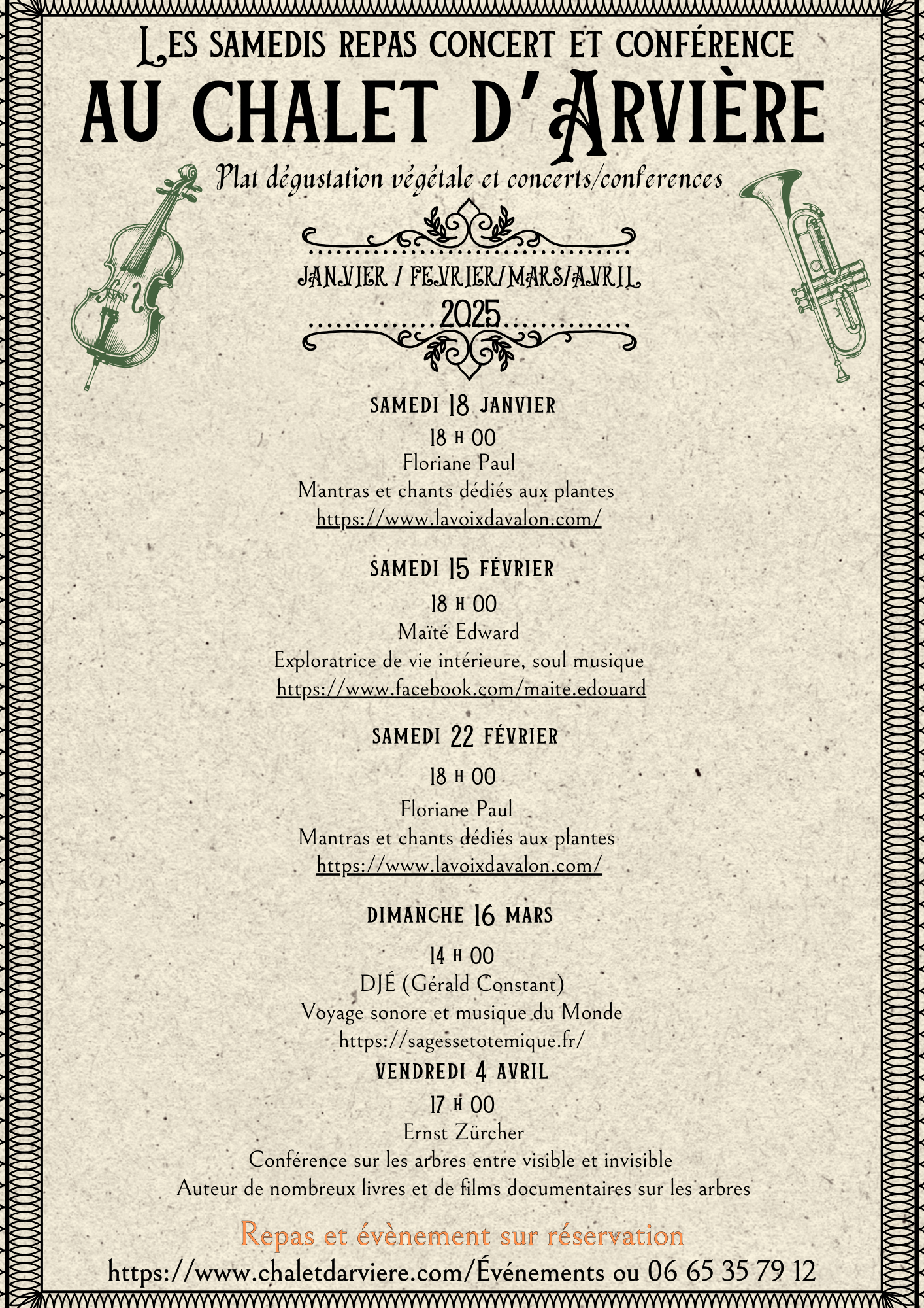 Repas concert au Chalet d'Arvière_Arvière-en-Valromey