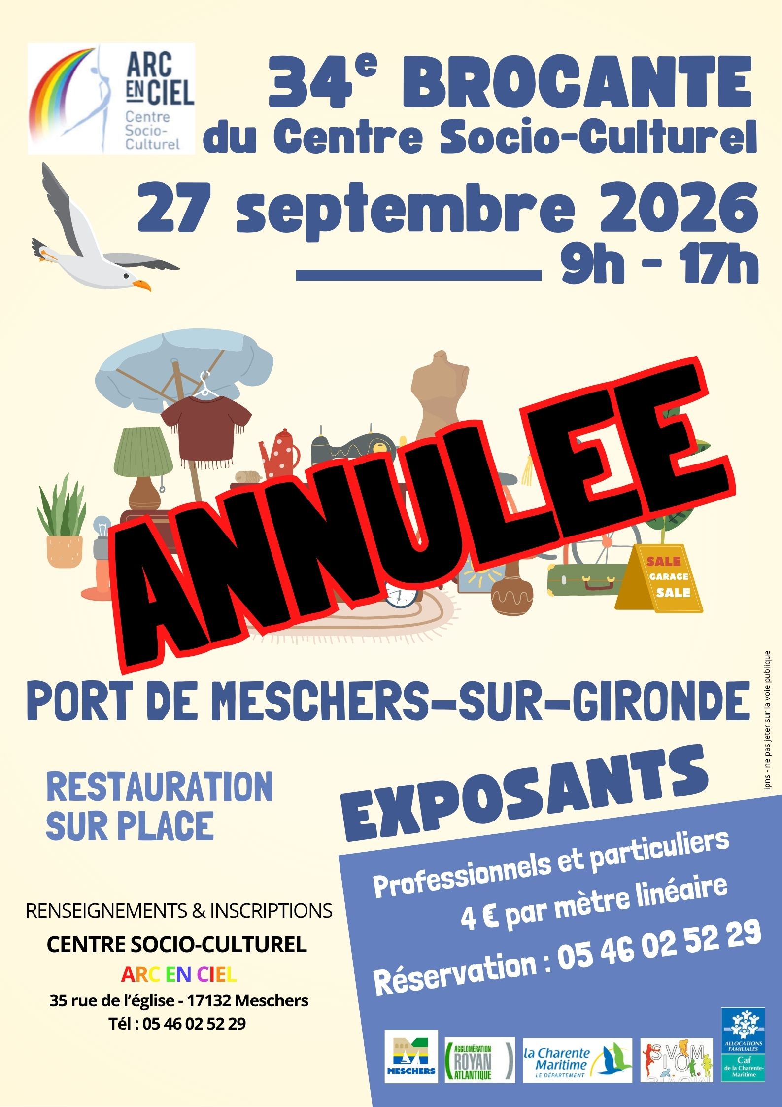 34 ème Brocante du centre socio culturel *ANNULÉE*