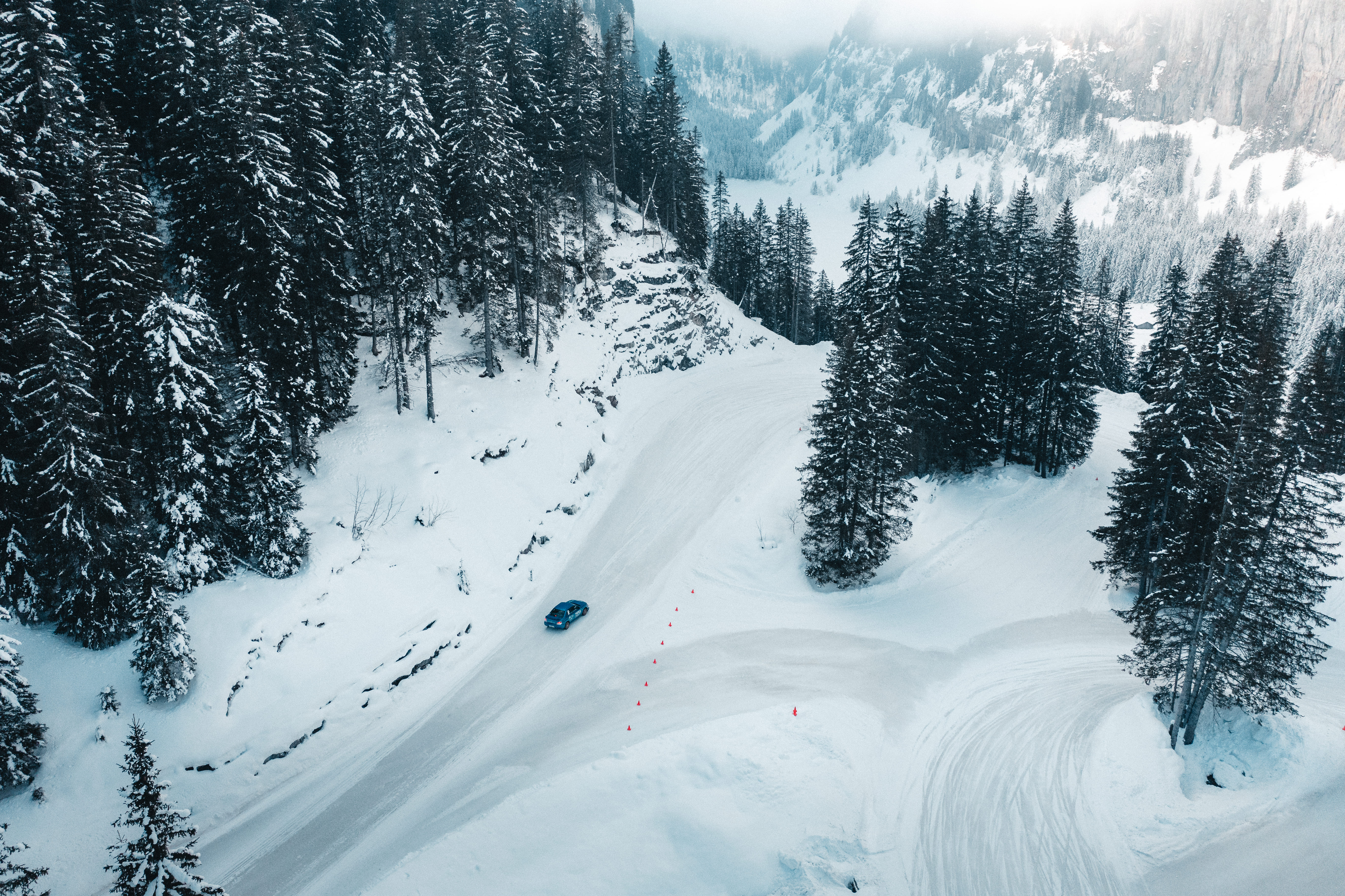 Vue aérienne d'une autre partie du circuit