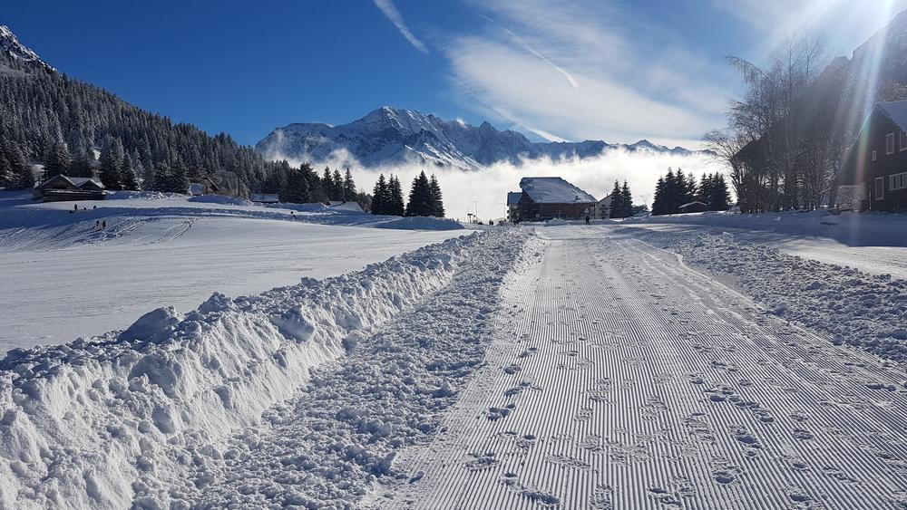Vue extérieure sous la neige