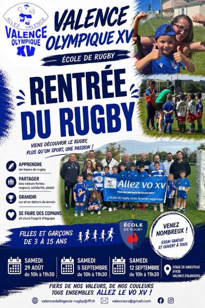 Rentrée du Rugby - Valence Olympique XV