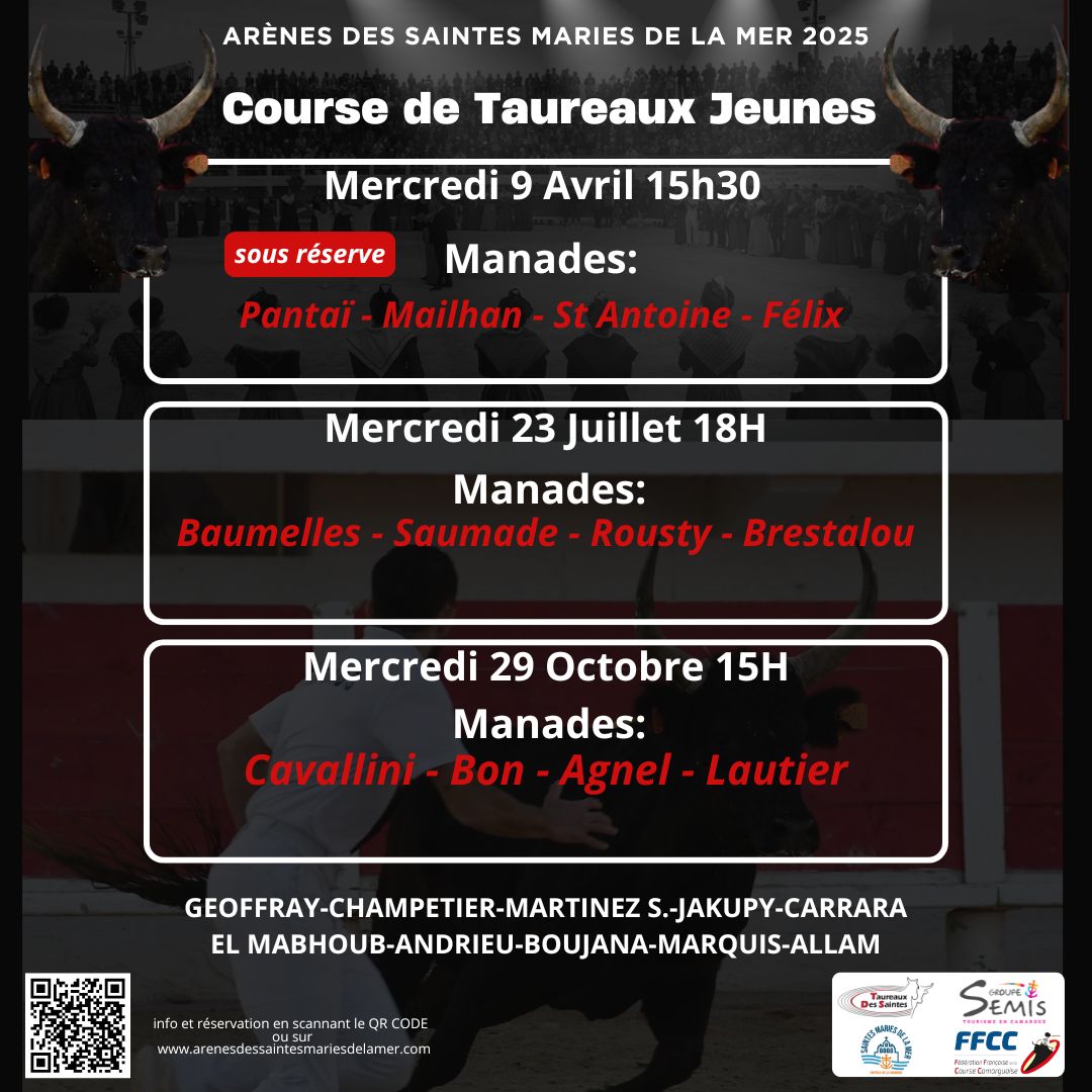 Course camarguaise de Taureaux Jeunes