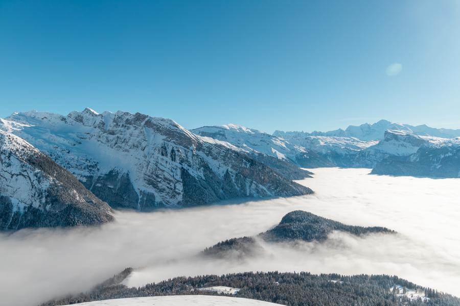 Itinéraire raquettes : La Bourgeoise depuis le chalet d'accueil de Joux Plane_Verchaix