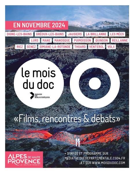 Le Mois du Doc dans le 04 Du 9 au 30 nov 2024