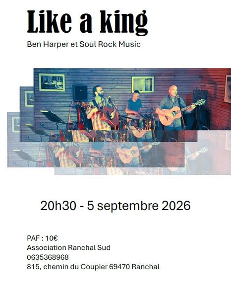 Concert Ben Harper et Soul Rock music