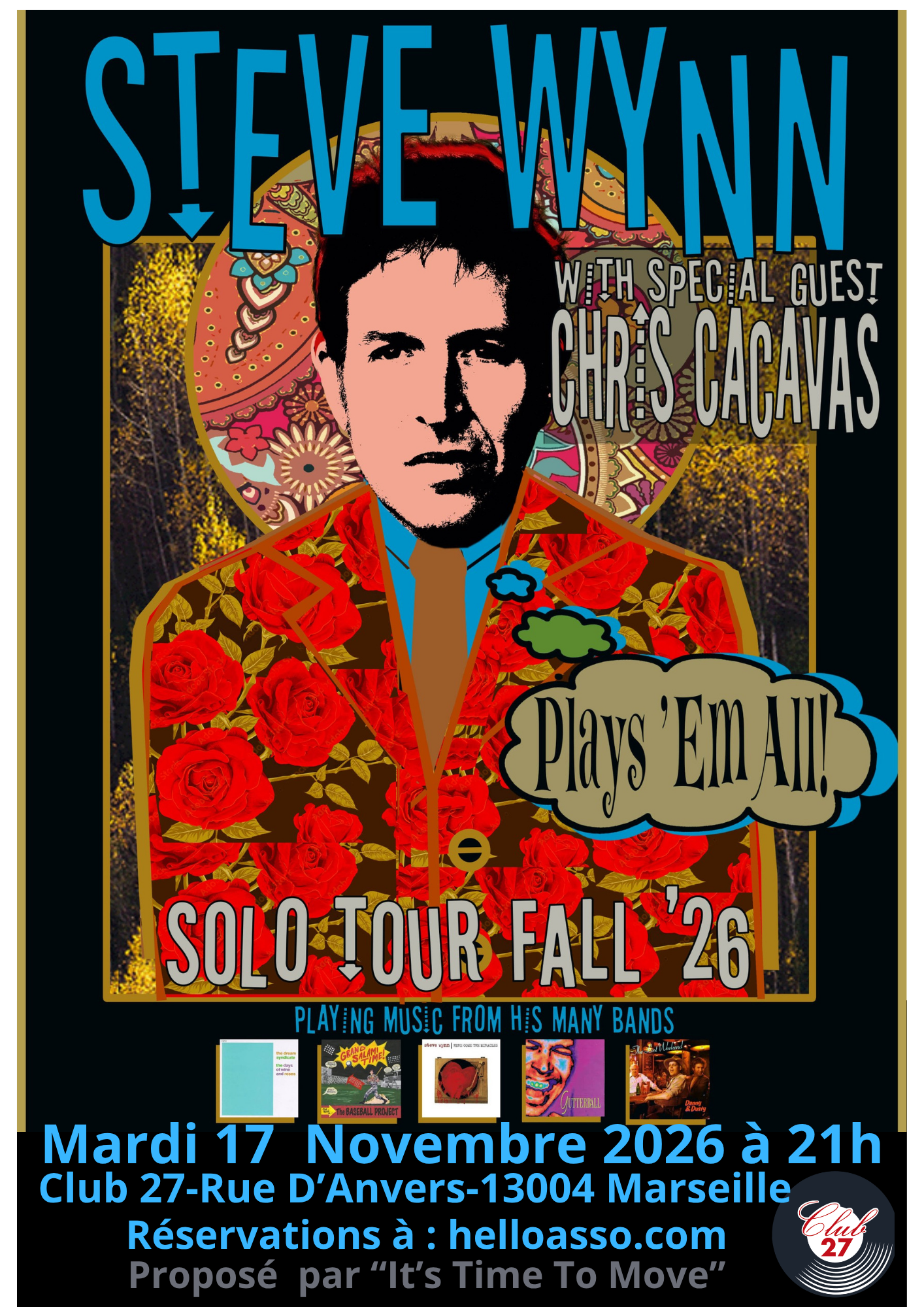 Concert Steve Wynn (The Dream Syndicate) + Chris Cacavas (Green on red)