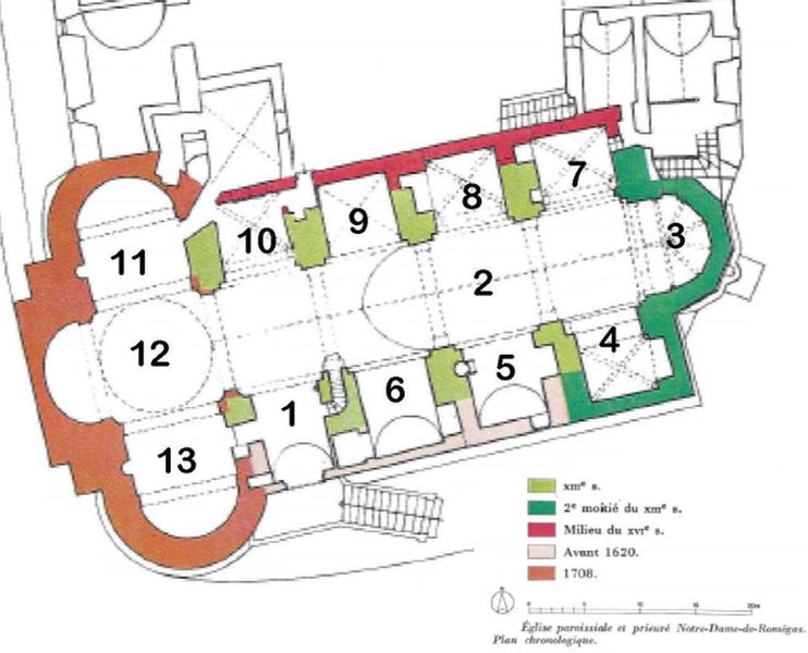 Le plan de l'église