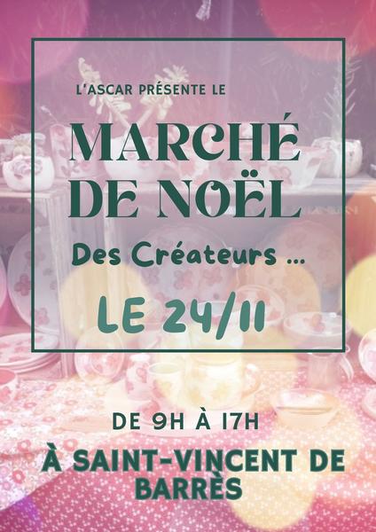 Marché de Noël des créateurs et artisans de lASCAR