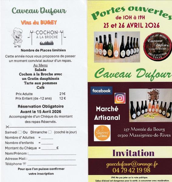 Portes ouvertes au Caveau Dufour_Massignieu-de-Rives
