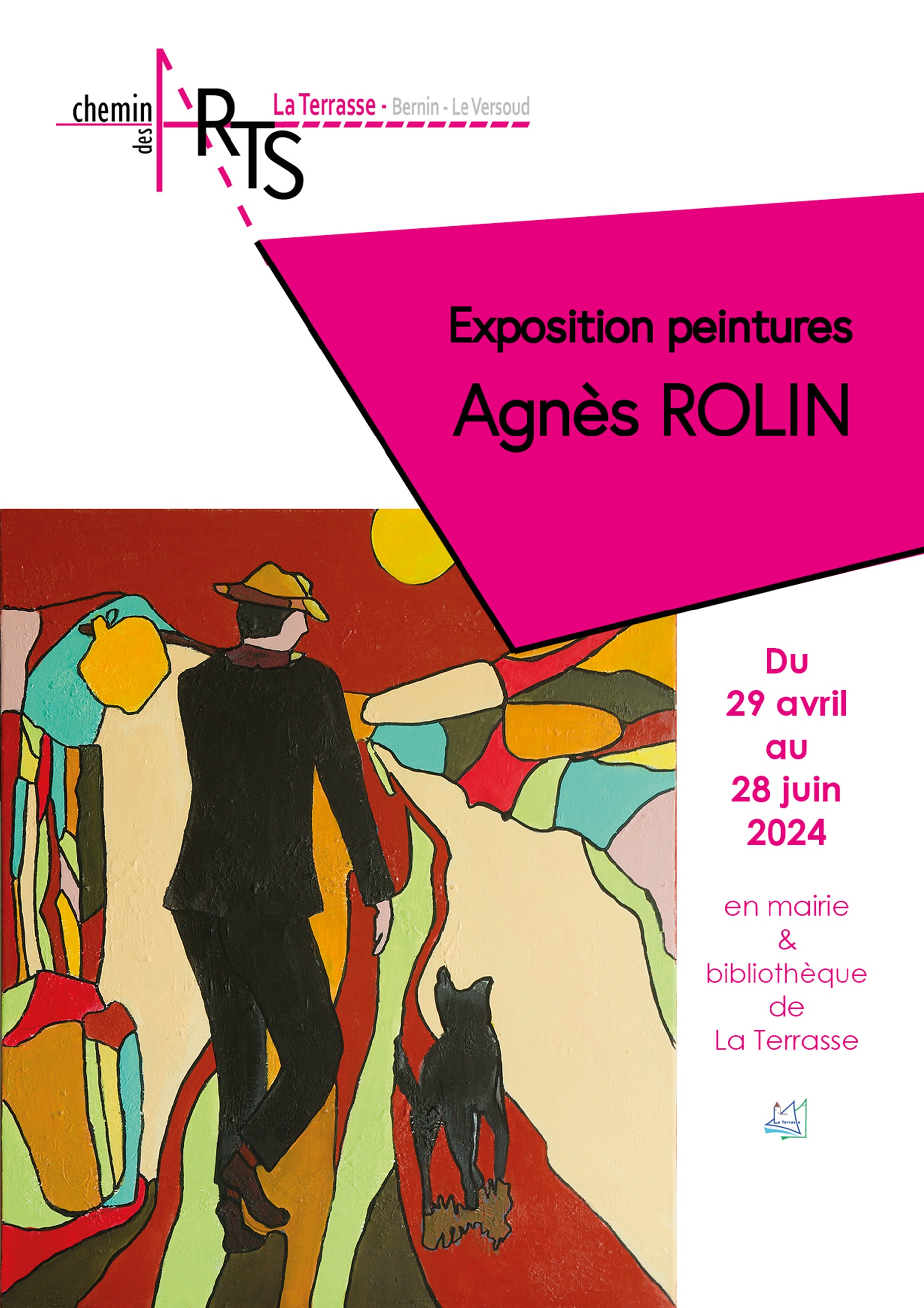 Exposition Agnès ROLIN du 29 avril au 28 juin 2024 - Mairie de La Terrasse