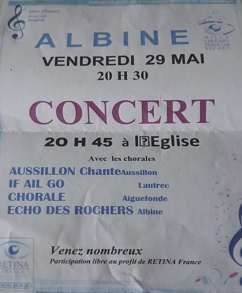 Concert à l'église d'Albine