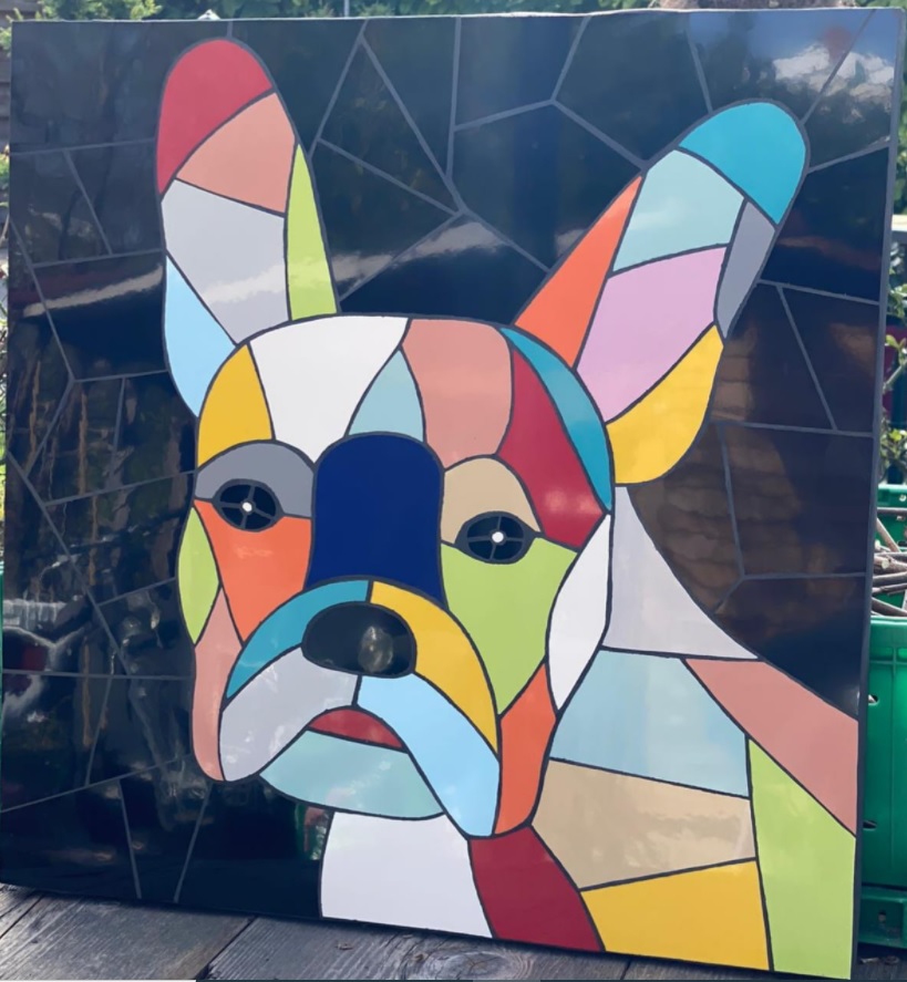 Mosaïque Bouledog français