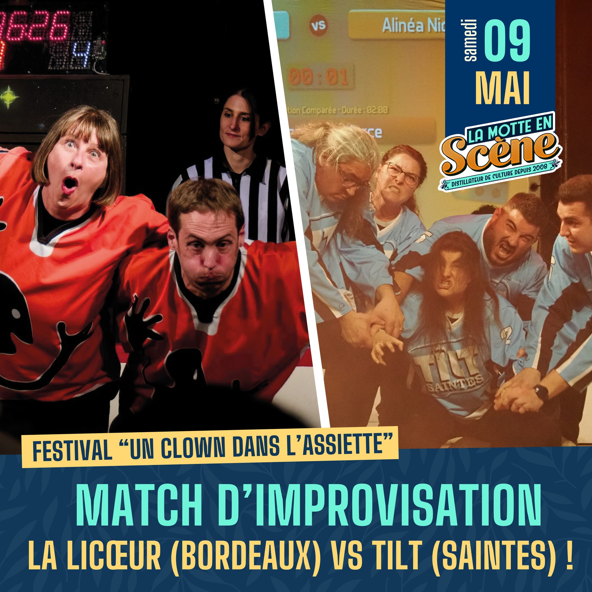 Festival « Un clown dans l’assiette » • Match d’impro : La licœur contre Tilt !