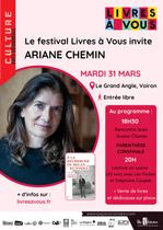 Livres à vous : Rencontre avec Ariane Chemin puis lecture en scène_Voiron