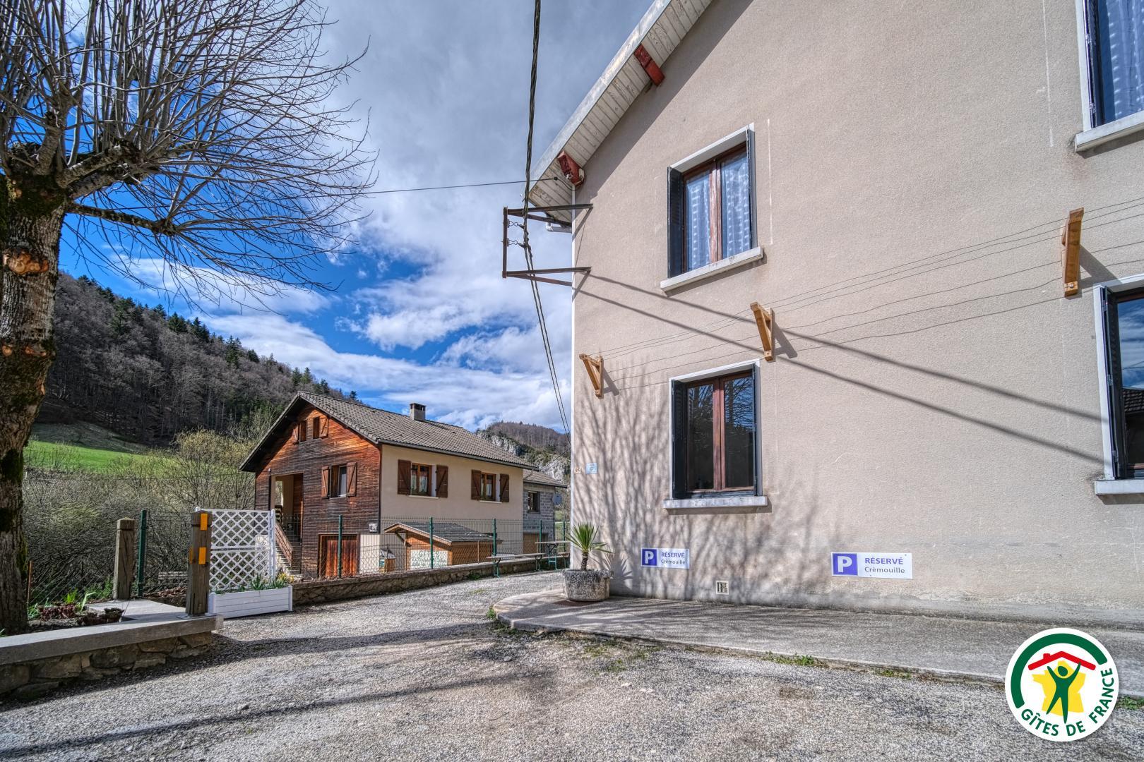 Le parking exclusif au gîte