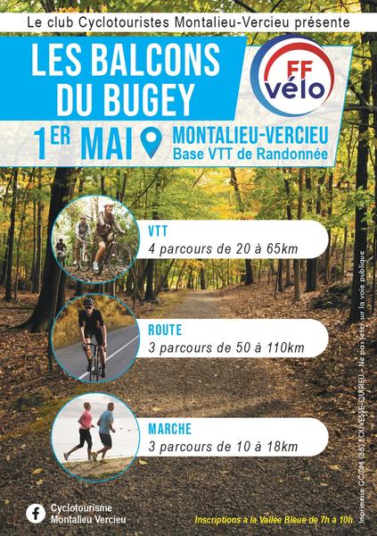 Randonnée cyclotouriste : VTT, Route & Marche à Montalieu-Vercieu