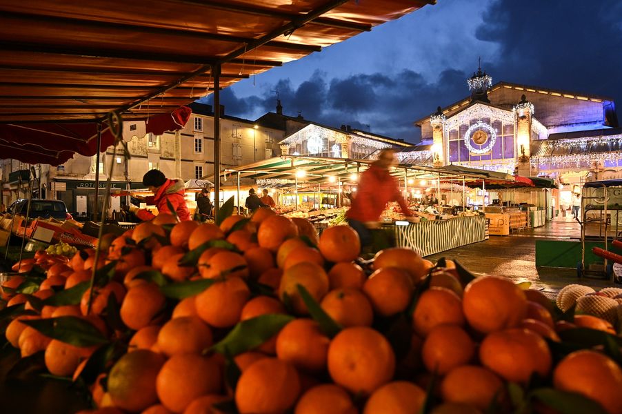 Marché central pendant les fêtes