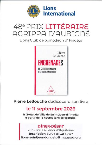48e Prix littéraire Agrippa d'Aubigné