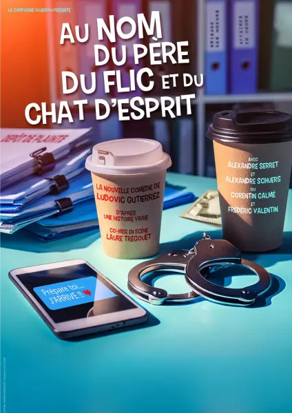 Spectacle de th&eacute;&acirc;tre "Au nom du p&egrave;re, du flic et du chat d'esprit"
