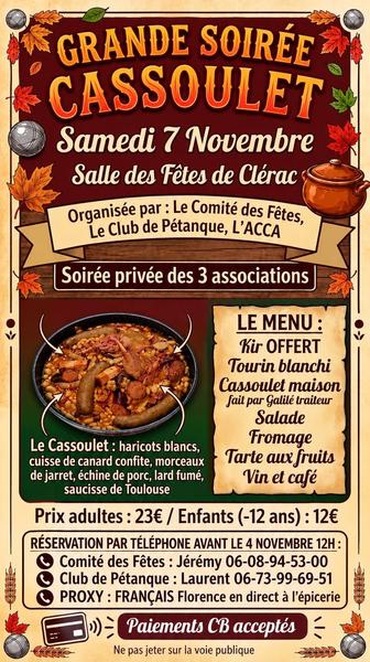 soirée cassoulet