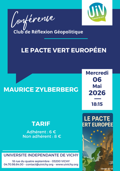 Conf&eacute;rence "Le pacte vert Europ&eacute;en"