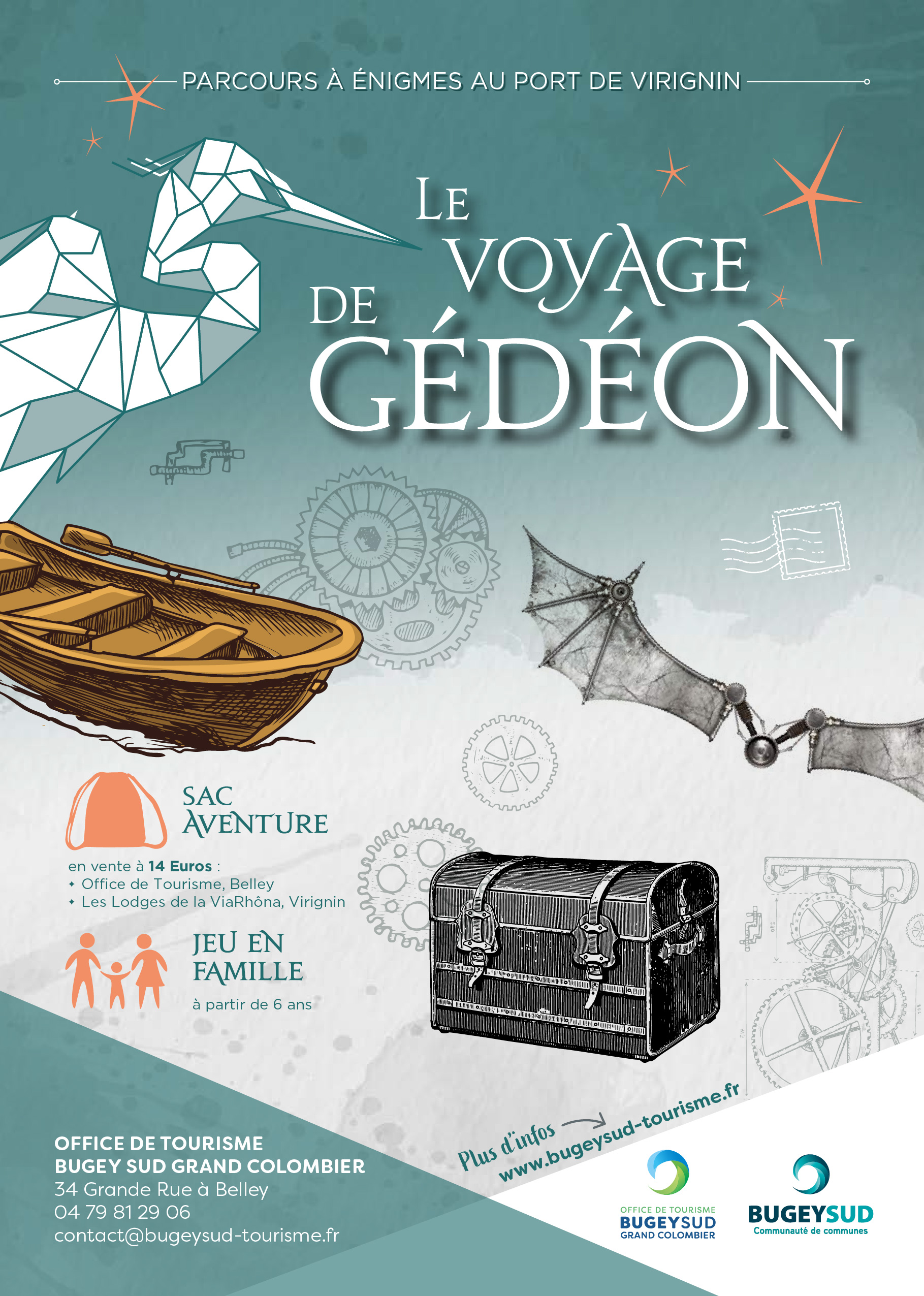 Le Voyage de Gédéon : jeu et parcours à énigmes de découverte du port de Virignin