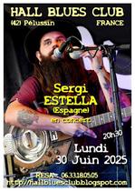 Concert "Sergi Estella" - Hall Blues Club_Pélussin