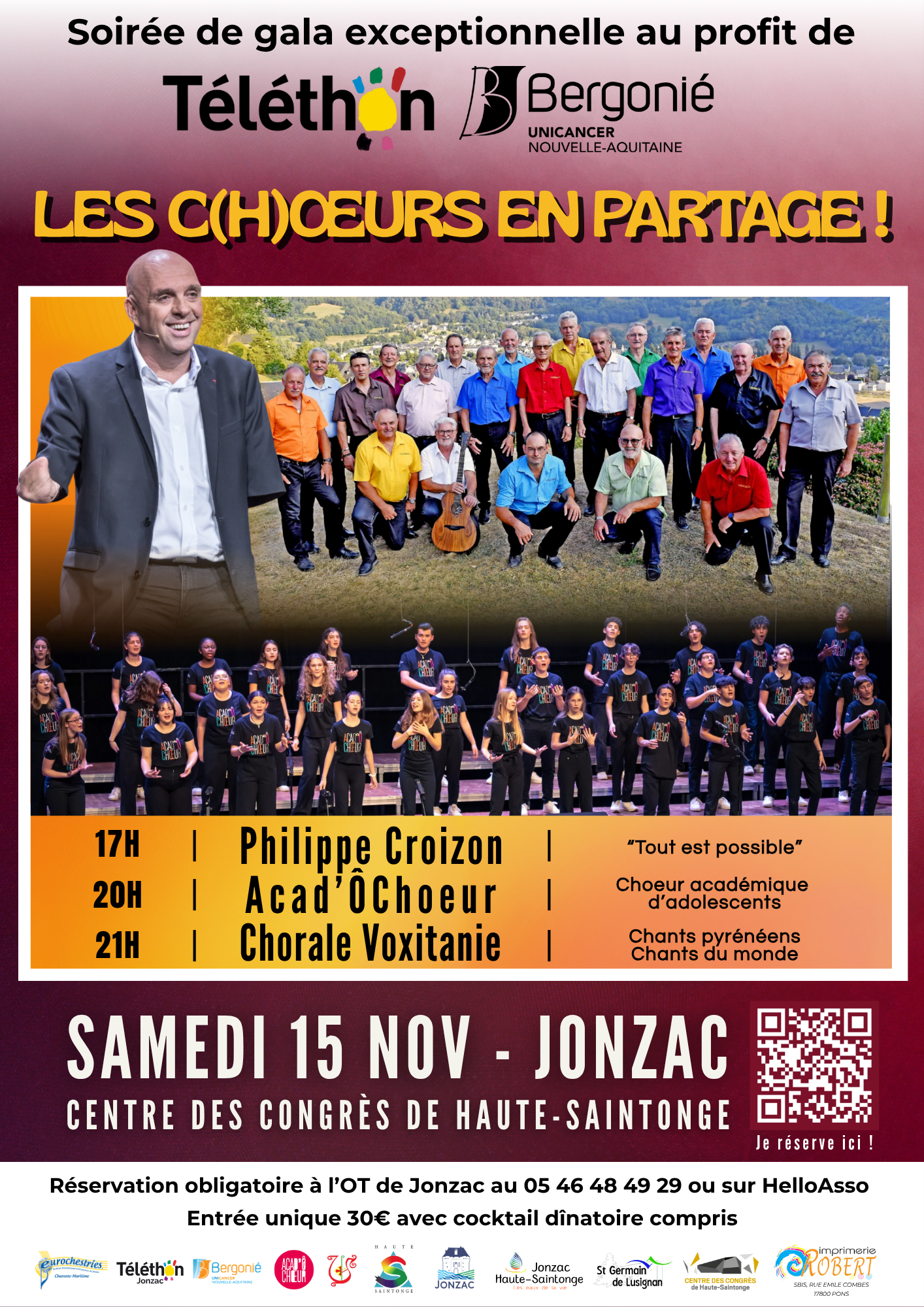 Soirée caritative de Gala - Les Choeurs en partage