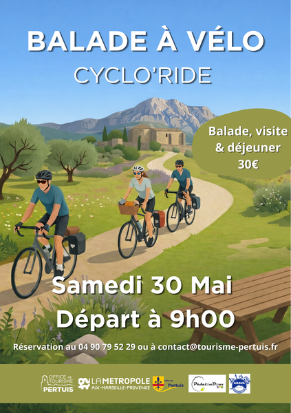 Cyclo'ride : La métropole à vélo 2026_Pertuis