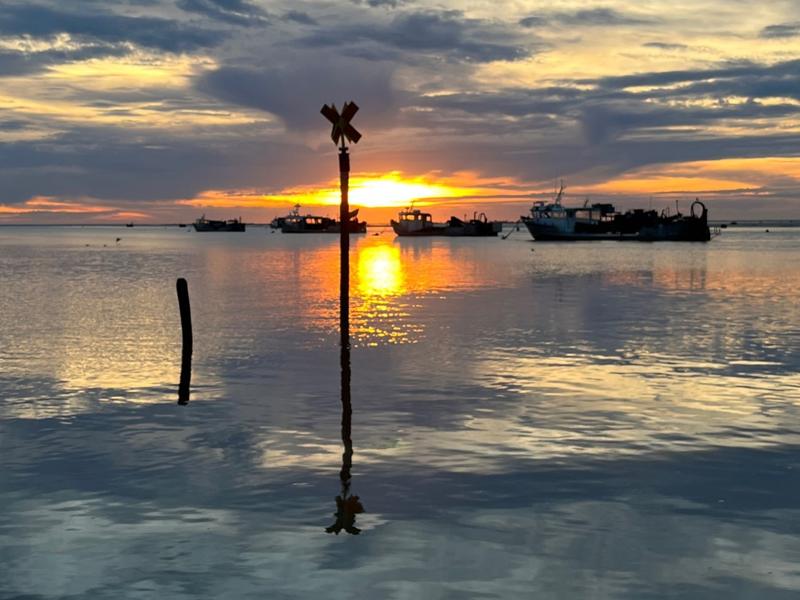 Coucher de soleil au Port du Pavé