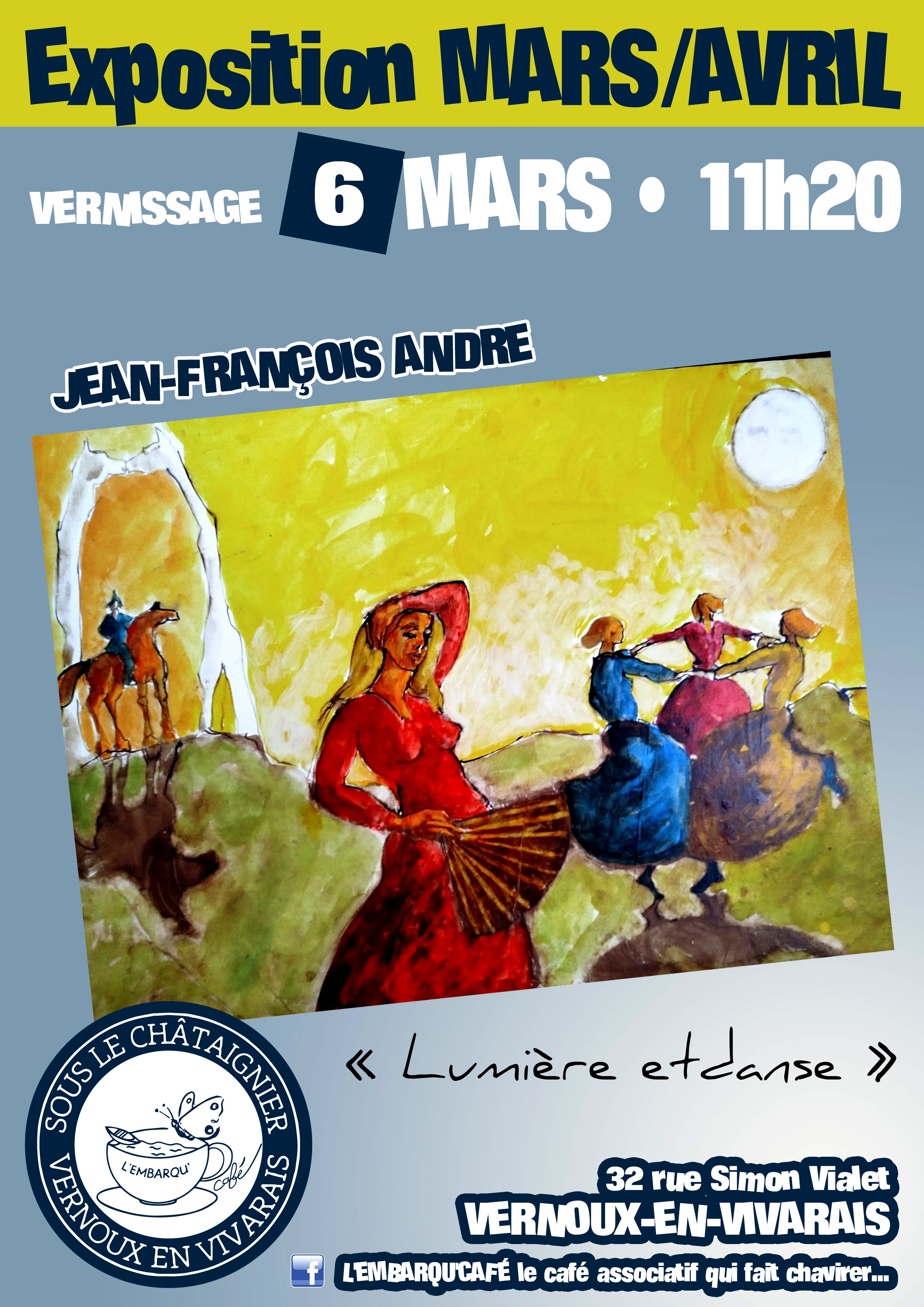 Rendez-vous futés ! : Exposition Lumière et danse (peintures de Jean-François André)