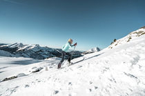 Louise Trincaz en ski de randonnée à Châtel