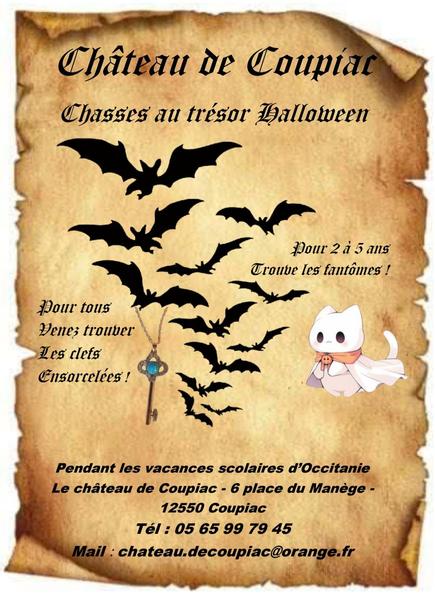 Chasse au trésor Halloween au château de Coupiac