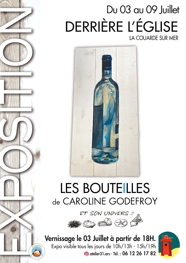 Exposition "Les Bouteilles" de Caroline Godefroy