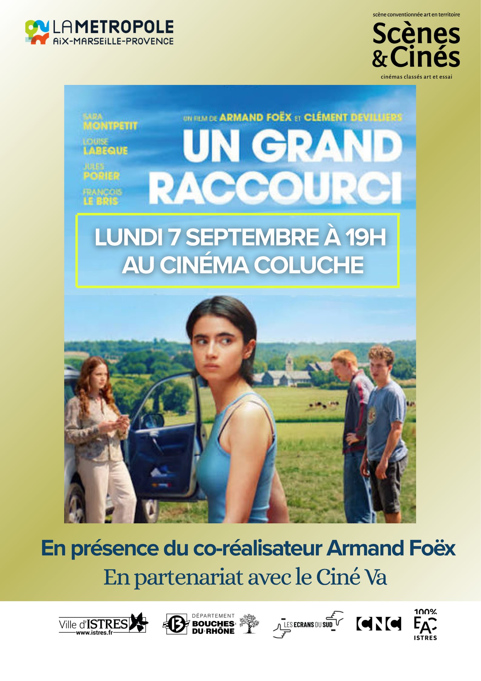 Projection du film "Un grand raccourci" en présence du co-réalisateur